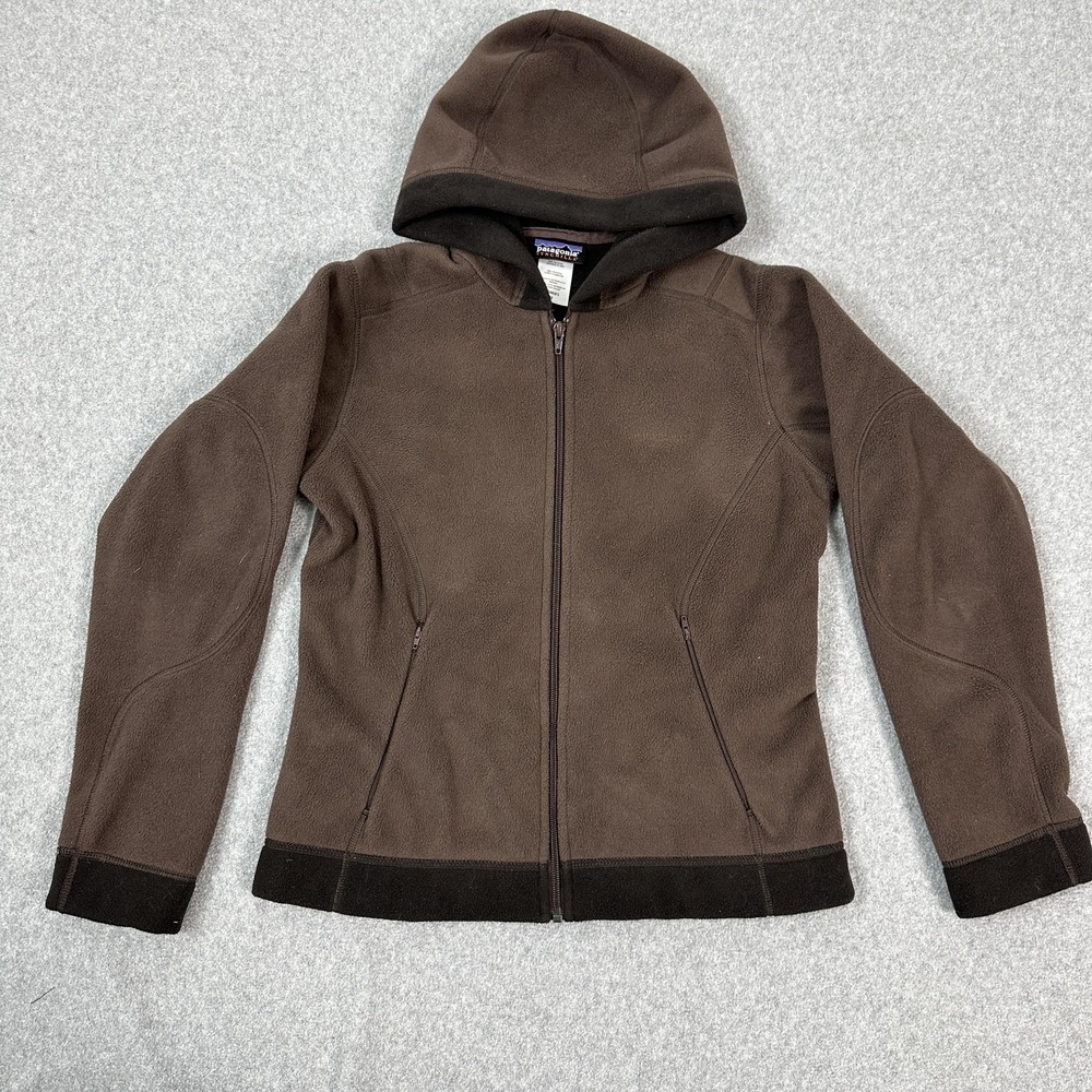 Vintage 1998 Patagonia Windproof Arctic‎ Jacket Womens Medium Brown Synchilla F8